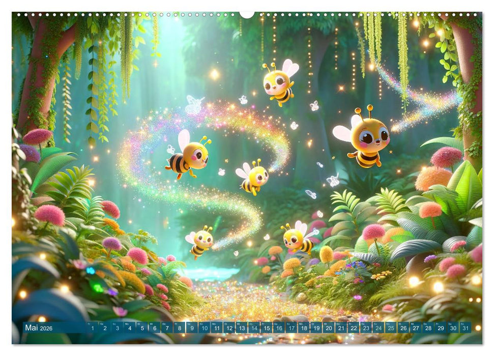 Dschungel-Freunde: Ein Jahr voller tierischer Begegnungen (CALVENDO Wandkalender 2026)