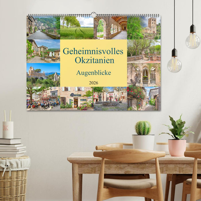 Geheimnisvolles Okzitanien. Augenblicke (CALVENDO Wandkalender 2026)
