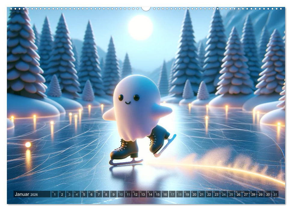 Spuk und Spiel: Ein Jahr mit kleinen Plagegeistern (CALVENDO Wandkalender 2026)