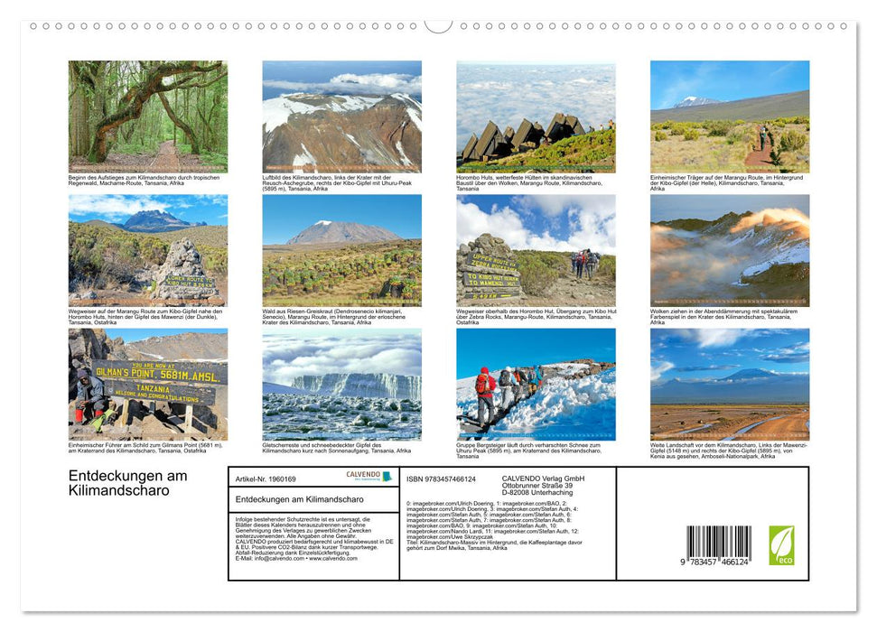 Entdeckungen am Kilimandscharo (CALVENDO Premium Wandkalender 2026)