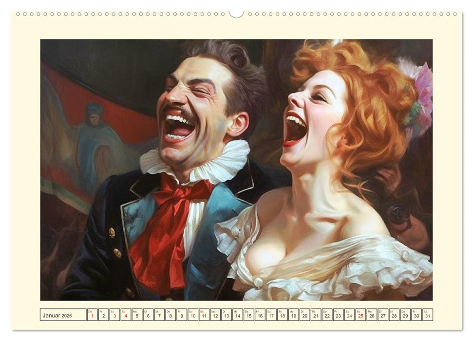 Das lachende Mittelalter. Spaß und Schenkelklopfer gab es schon immer! (CALVENDO Premium Wandkalender 2026)