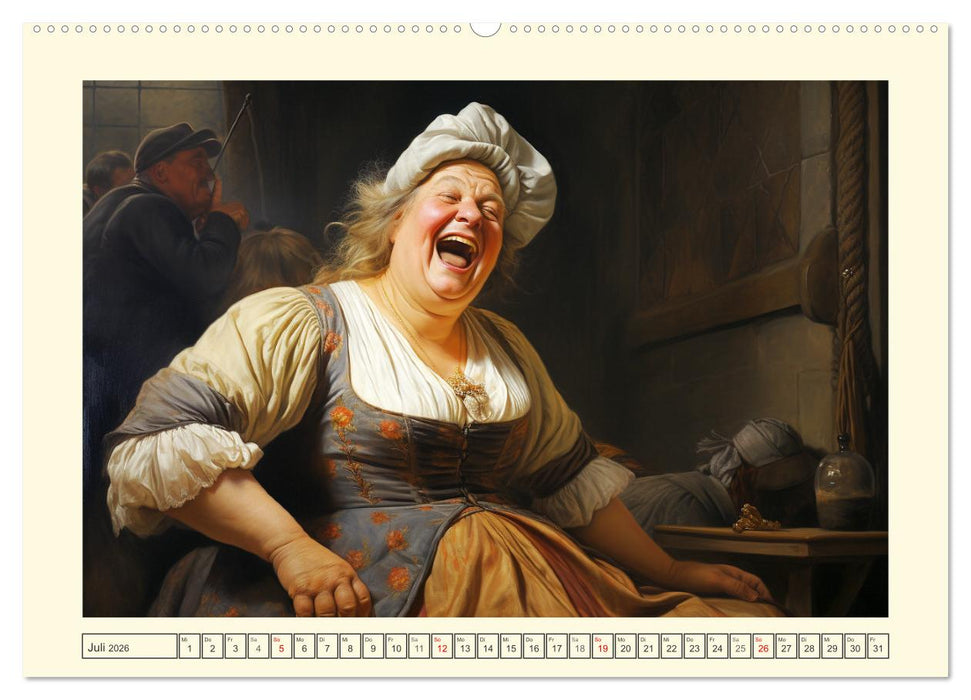 Das lachende Mittelalter. Spaß und Schenkelklopfer gab es schon immer! (CALVENDO Premium Wandkalender 2026)