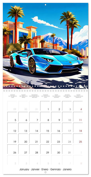 Sports Cars - The Thrill of Driving Fast (CALVENDO Monthly Calendar 2026)