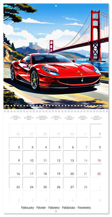 Sports Cars - The Thrill of Driving Fast (CALVENDO Monthly Calendar 2026)