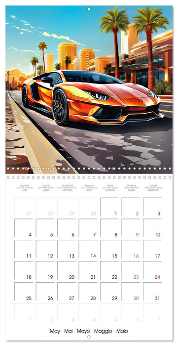 Sports Cars - The Thrill of Driving Fast (CALVENDO Monthly Calendar 2026)