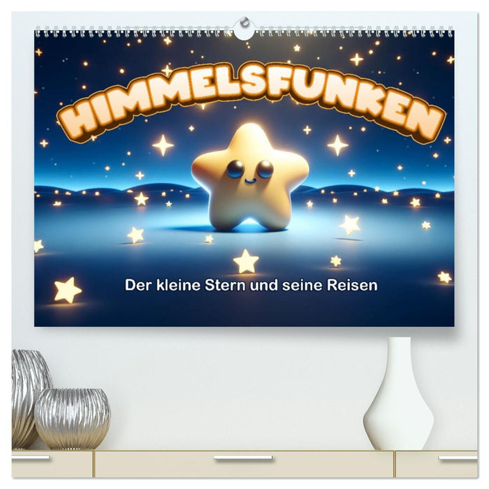 Himmelsfunken: Der kleine Stern und seine Reisen (CALVENDO Premium Wandkalender 2026)