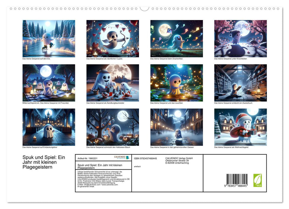 Spuk und Spiel: Ein Jahr mit kleinen Plagegeistern (CALVENDO Premium Wandkalender 2026)