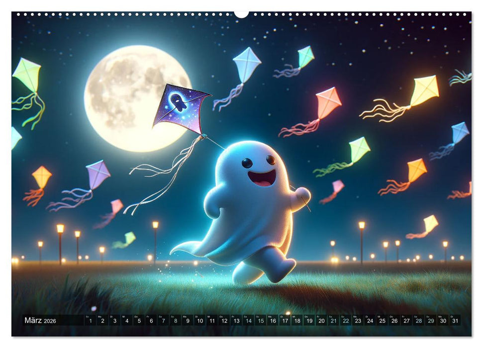 Spuk und Spiel: Ein Jahr mit kleinen Plagegeistern (CALVENDO Premium Wandkalender 2026)