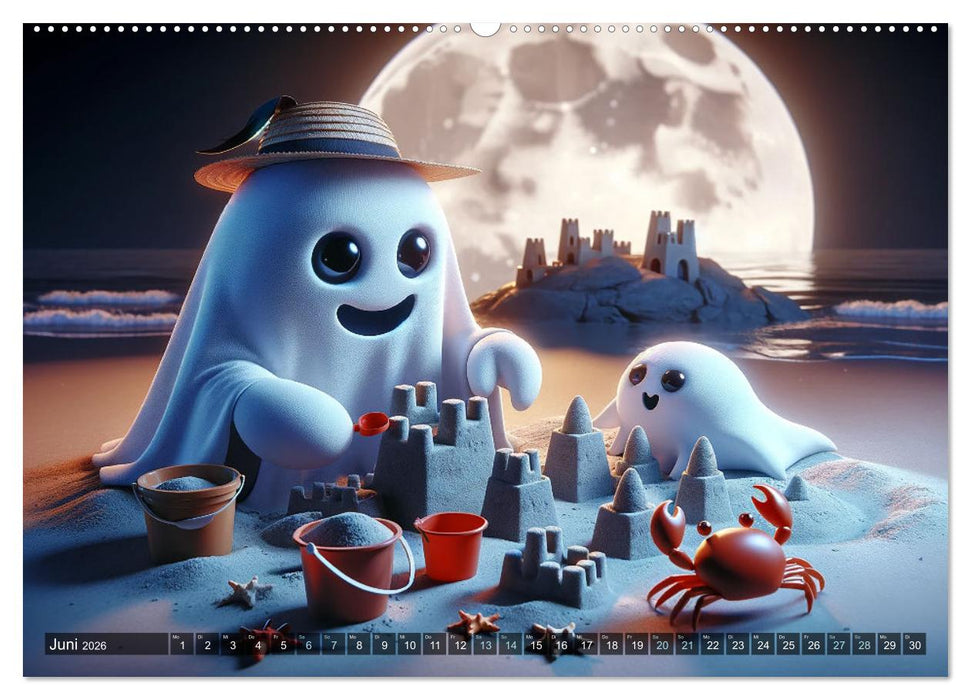 Spuk und Spiel: Ein Jahr mit kleinen Plagegeistern (CALVENDO Premium Wandkalender 2026)