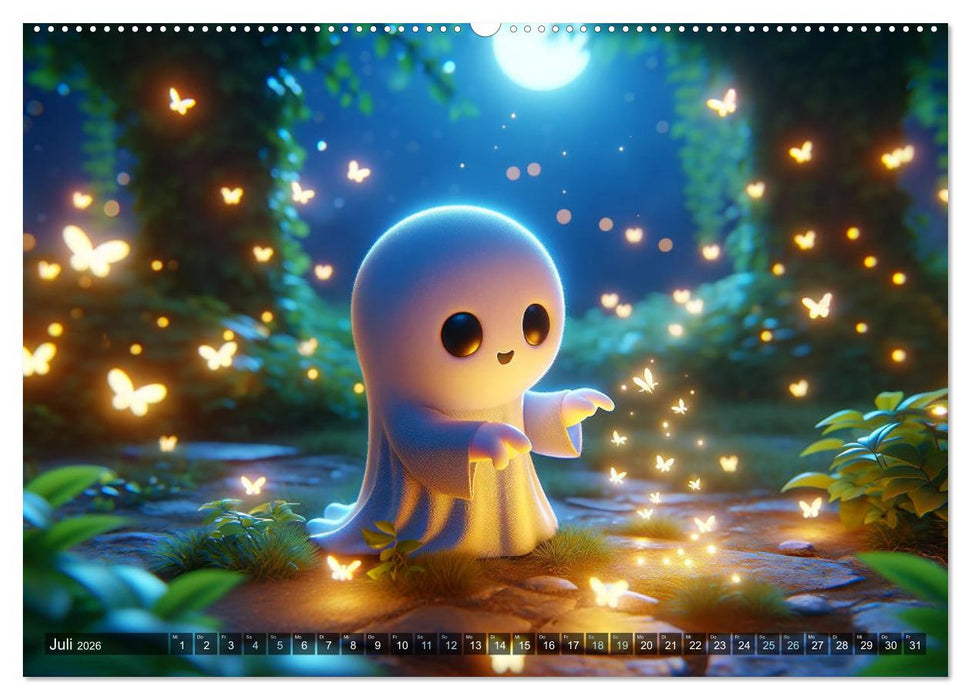 Spuk und Spiel: Ein Jahr mit kleinen Plagegeistern (CALVENDO Premium Wandkalender 2026)