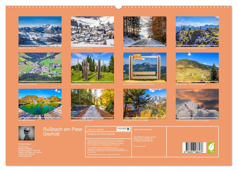 Rußbach am Pass Gschütt (CALVENDO Premium Wandkalender 2026)