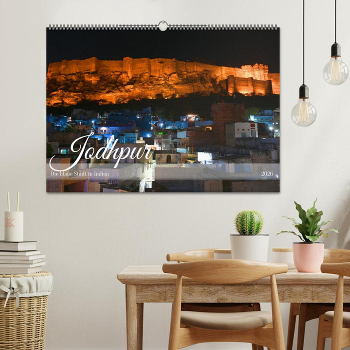 Jodhpur: Die blaue Stadt in Indien (CALVENDO Wandkalender 2026)