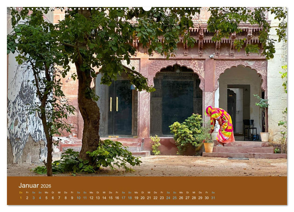Jodhpur: Die blaue Stadt in Indien (CALVENDO Wandkalender 2026)