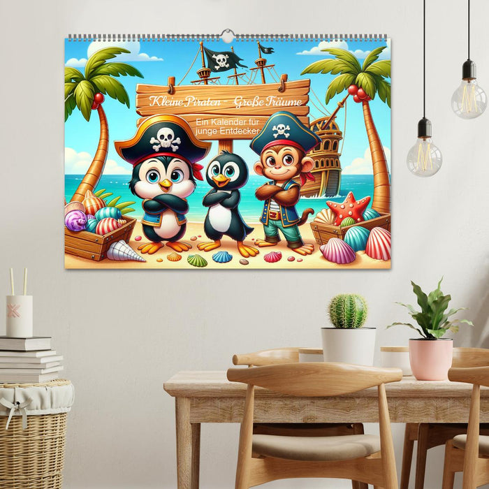 Kleine Piraten, Große Träume" - Ein Kalender für junge Entdecker (CALVENDO Wandkalender 2026)