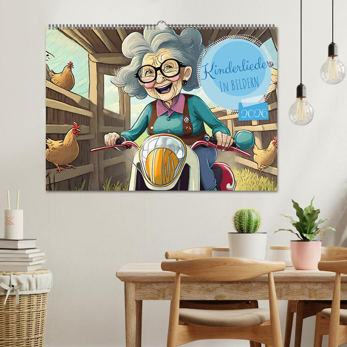 Kinderlieder - In Bildern (CALVENDO Wandkalender 2026)