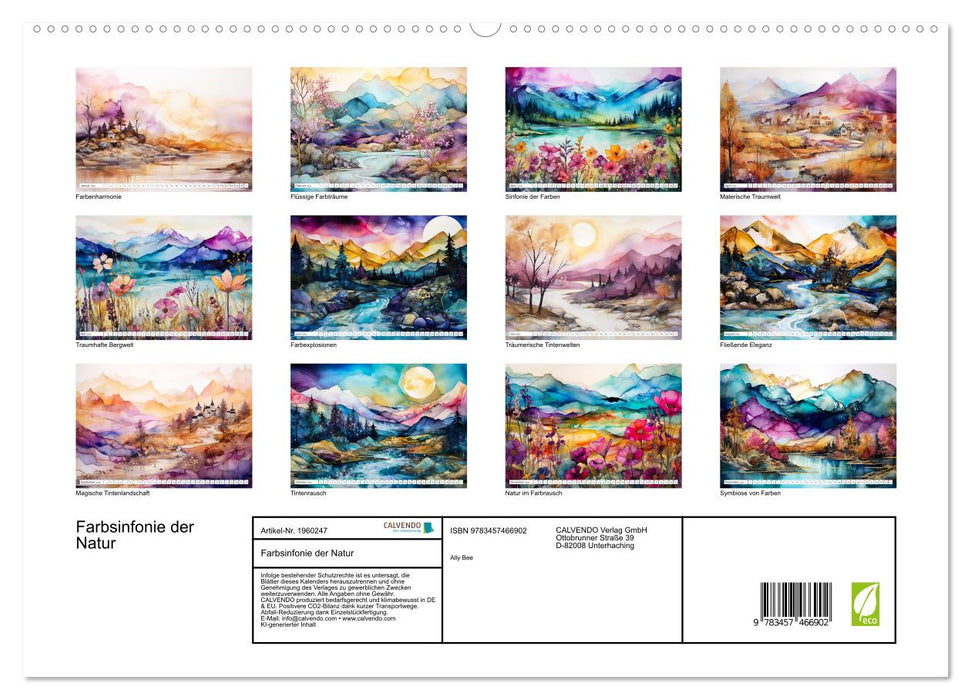 Farbsinfonie der Natur (CALVENDO Premium Wandkalender 2026)