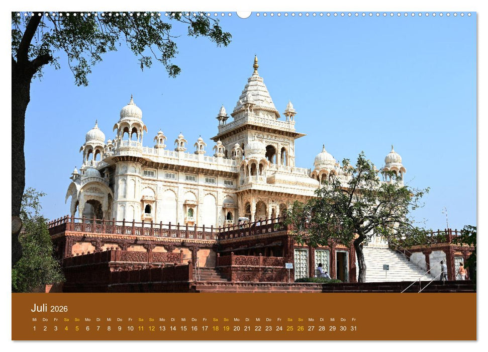 Jodhpur: Die blaue Stadt in Indien (CALVENDO Premium Wandkalender 2026)