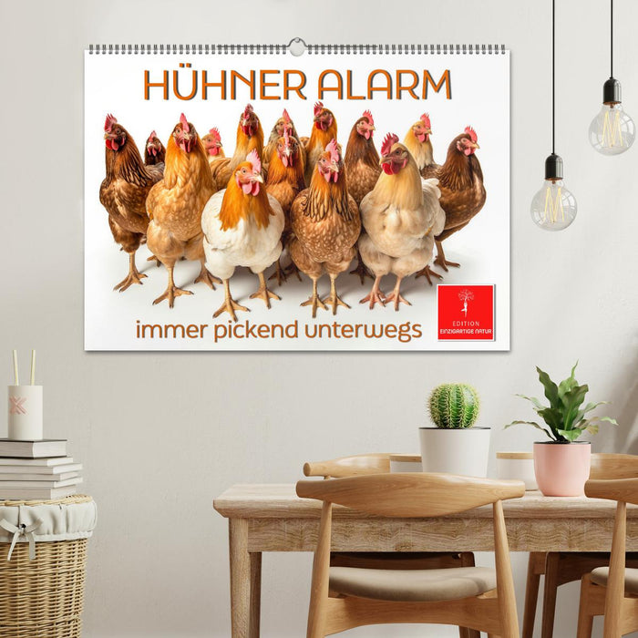 Hühner Alarm (CALVENDO Wandkalender 2026)