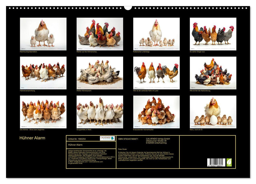 Hühner Alarm (CALVENDO Wandkalender 2026)