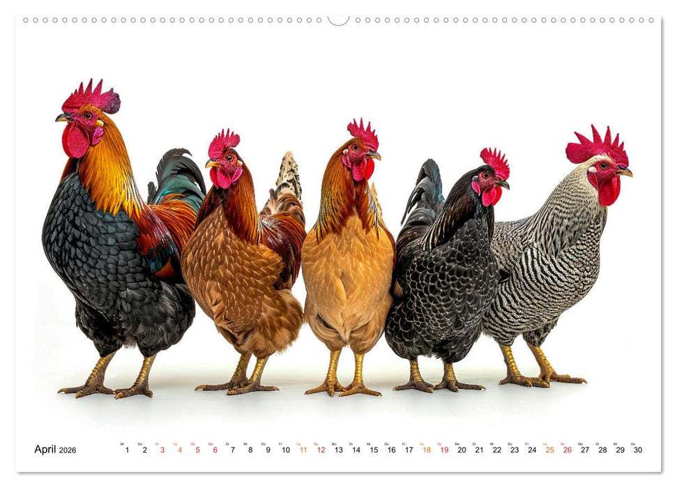 Hühner Alarm (CALVENDO Wandkalender 2026)