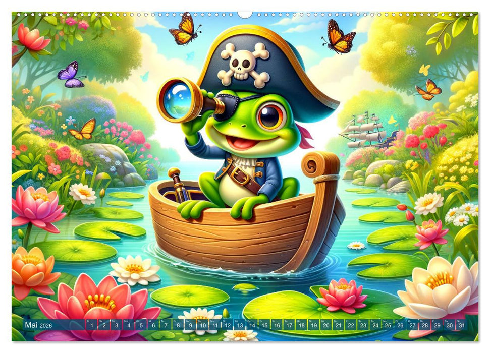 Kleine Piraten, Große Träume" - Ein Kalender für junge Entdecker (CALVENDO Premium Wandkalender 2026)
