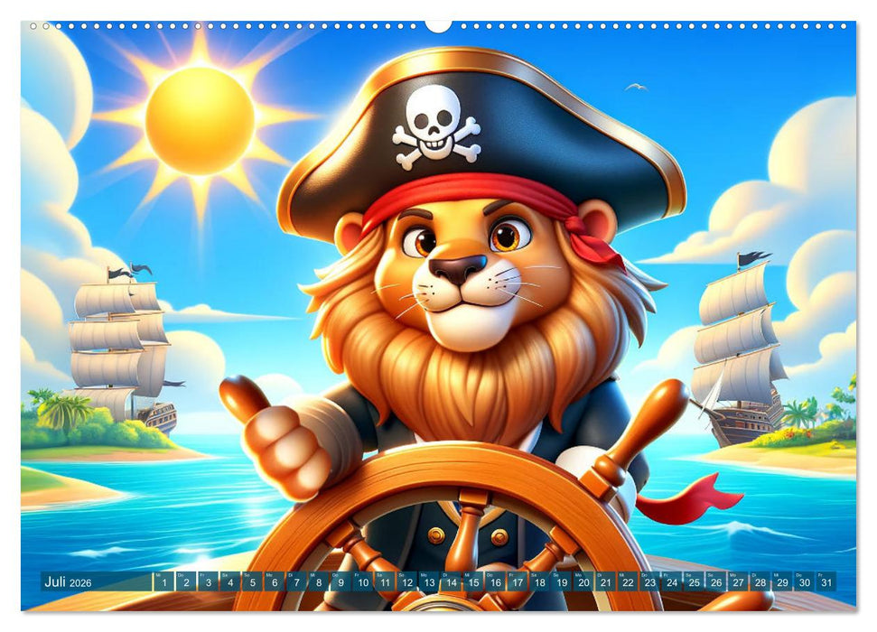 Kleine Piraten, Große Träume" - Ein Kalender für junge Entdecker (CALVENDO Premium Wandkalender 2026)