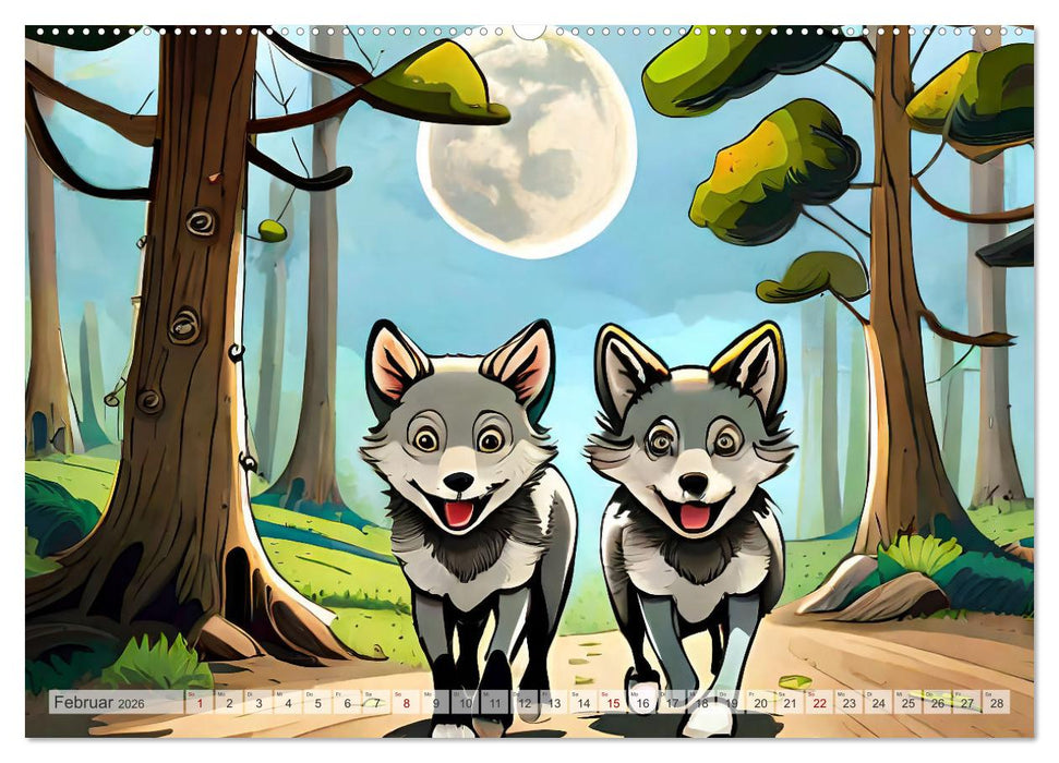 Kinderlieder - In Bildern (CALVENDO Premium Wandkalender 2026)