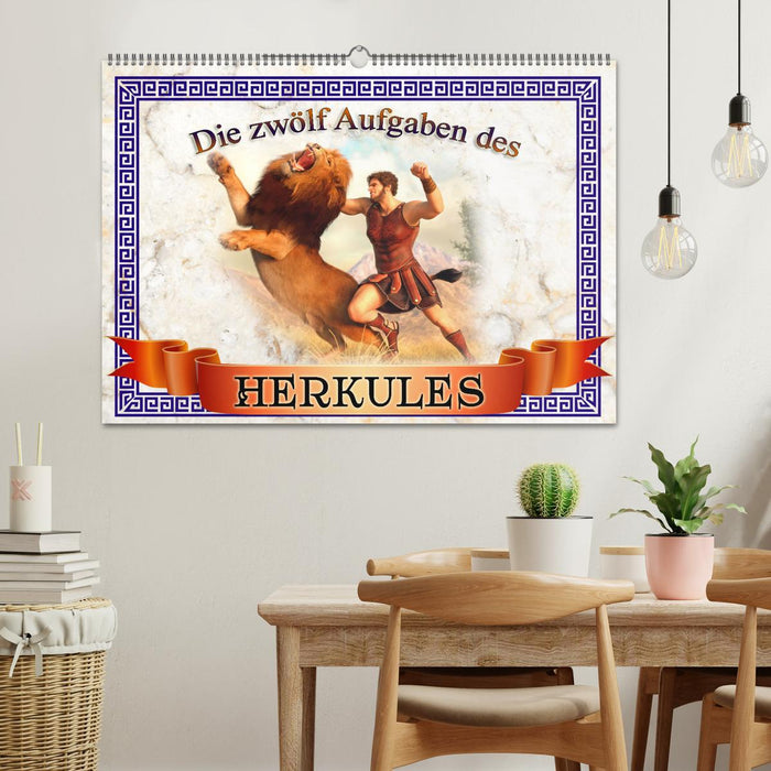 Die zwölf Aufgaben des Herkules (CALVENDO Wandkalender 2026)