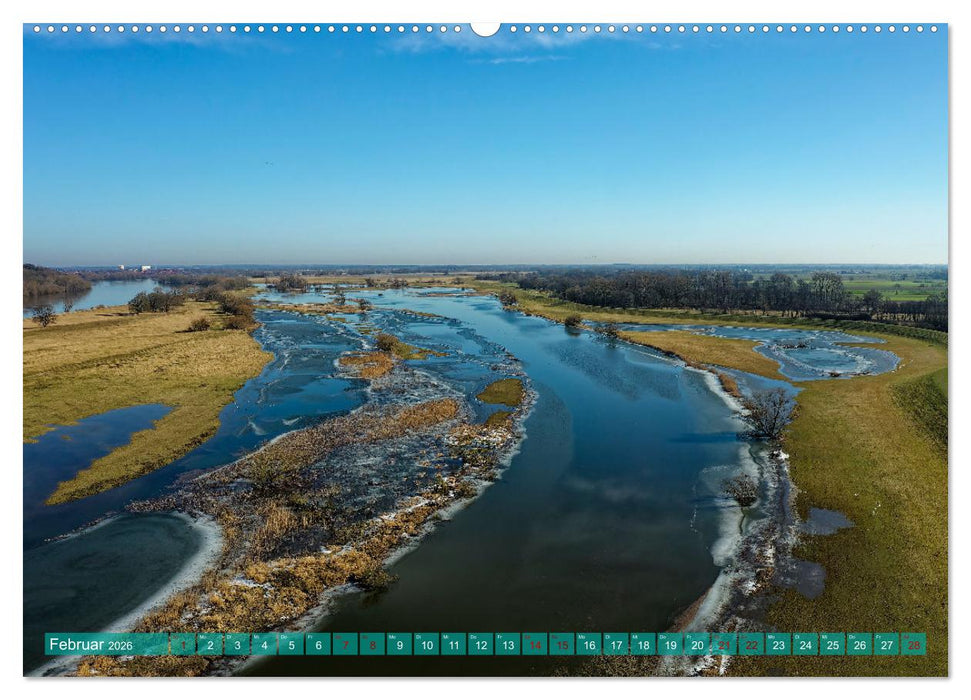 Flusslandschaft Elbe (CALVENDO Wandkalender 2026)