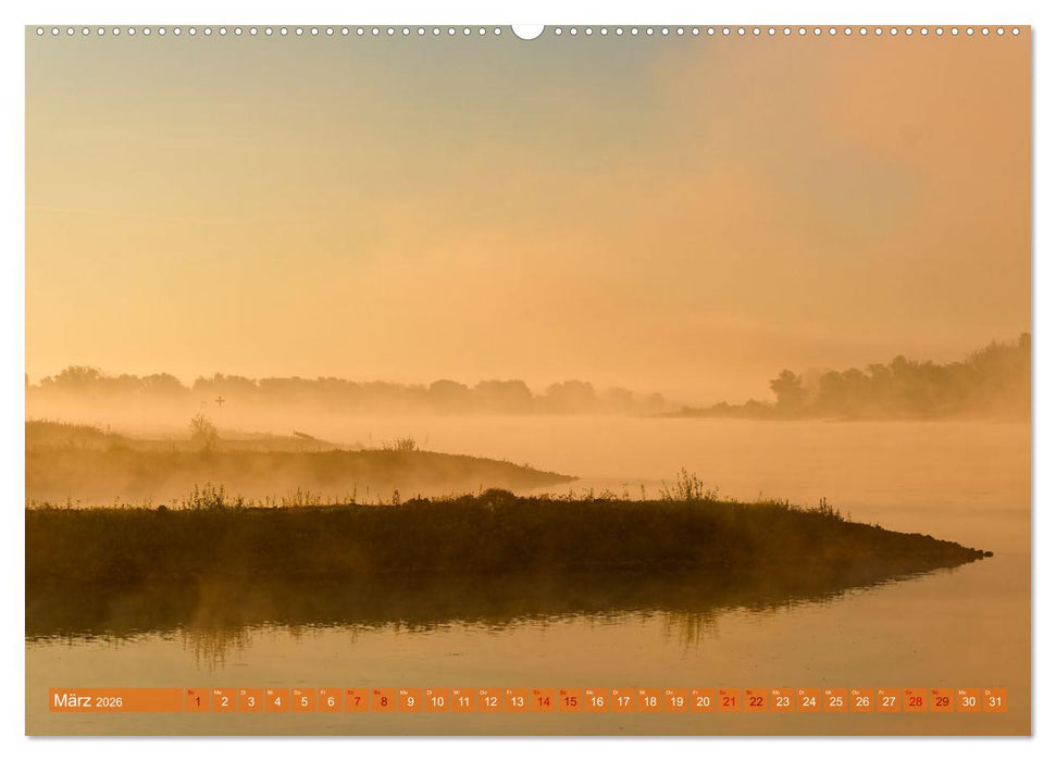 Flusslandschaft Elbe (CALVENDO Wandkalender 2026)