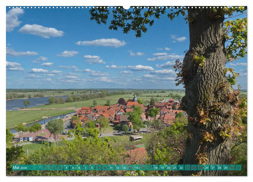 Flusslandschaft Elbe (CALVENDO Wandkalender 2026)