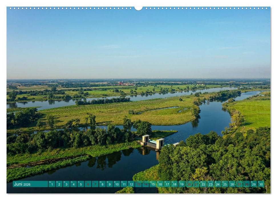 Flusslandschaft Elbe (CALVENDO Wandkalender 2026)