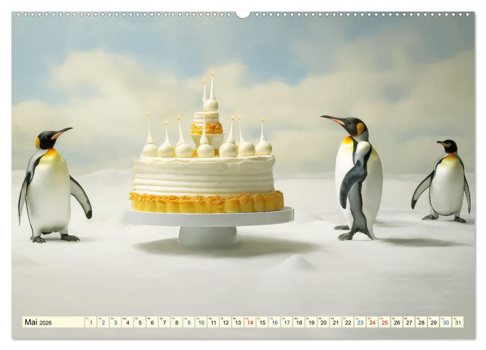 Die Desserttafel ist gedeckt - Humorbilder (CALVENDO Premium Wandkalender 2026)