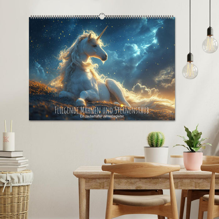 Fliegende Mähnen und Sternenstaub - Ein zauberhafter Jahresbegleiter (CALVENDO Wandkalender 2026)