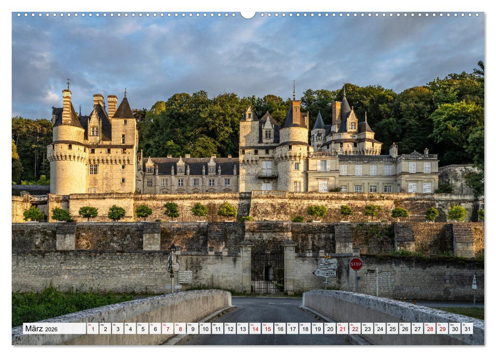 Die Schlösser im Tal der Loire (CALVENDO Premium Wandkalender 2026)