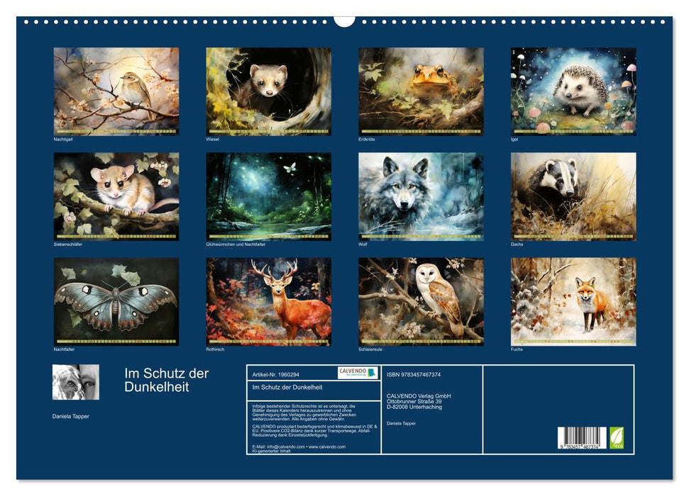Im Schutz der Dunkelheit (CALVENDO Wandkalender 2026)