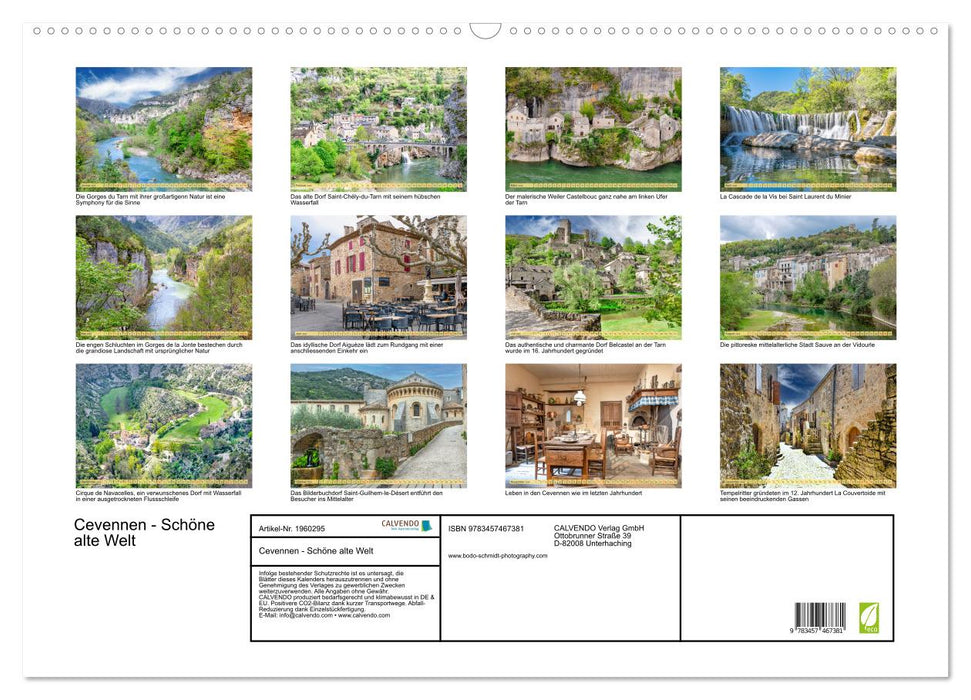 Cevennen - Schöne alte Welt (CALVENDO Wandkalender 2026)