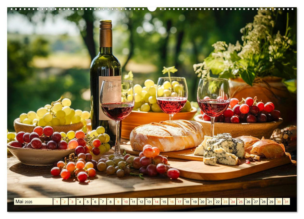 Picknick für Gourmets - Genuss erleben (CALVENDO Premium Wandkalender 2026)
