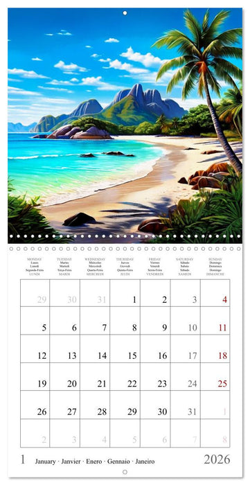 Landscapes - Oases of Peace and Relaxation (CALVENDO Monthly Calendar 2026)