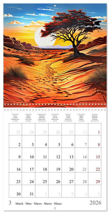 Landscapes - Oases of Peace and Relaxation (CALVENDO Monthly Calendar 2026)