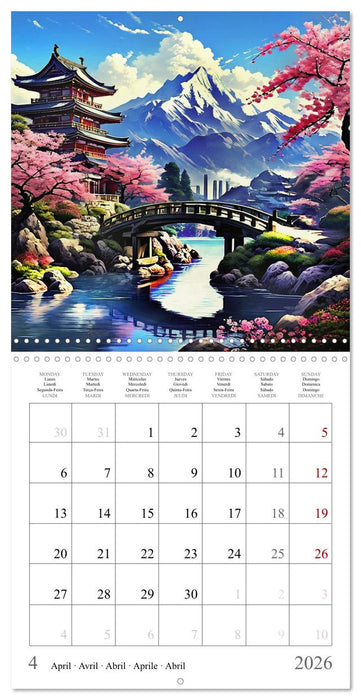 Landscapes - Oases of Peace and Relaxation (CALVENDO Monthly Calendar 2026)