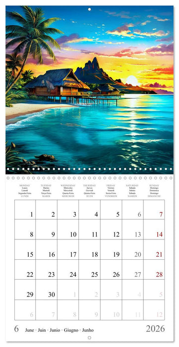 Landscapes - Oases of Peace and Relaxation (CALVENDO Monthly Calendar 2026)