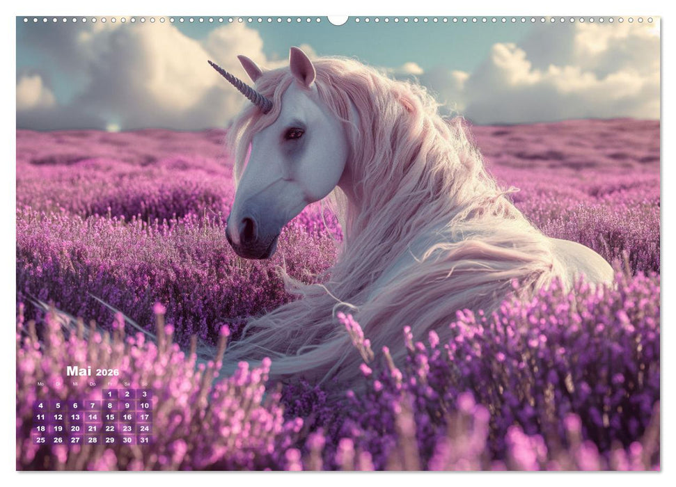 Fliegende Mähnen und Sternenstaub - Ein zauberhafter Jahresbegleiter (CALVENDO Premium Wandkalender 2026)