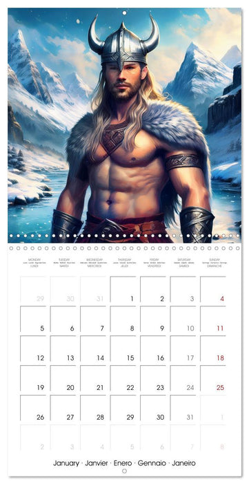 Vikings - Historical Explorers and Warriors (CALVENDO Monthly Calendar 2026)