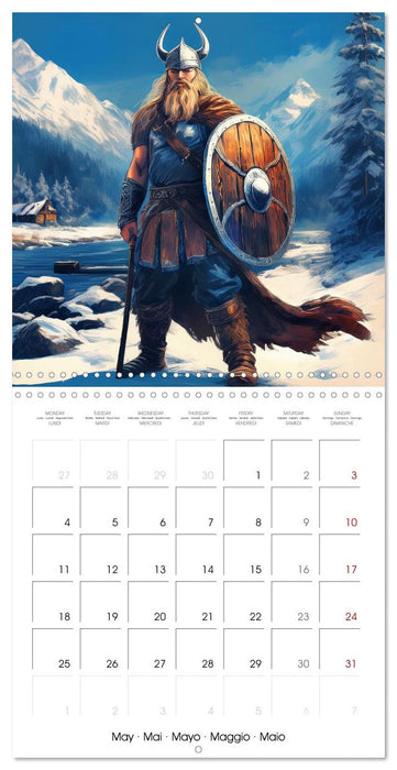 Vikings - Historical Explorers and Warriors (CALVENDO Monthly Calendar 2026)