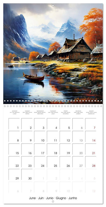 Vikings - Historical Explorers and Warriors (CALVENDO Monthly Calendar 2026)