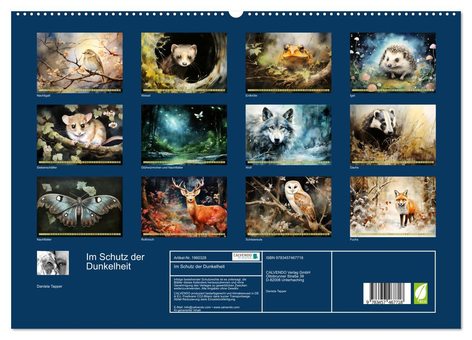 Im Schutz der Dunkelheit (CALVENDO Premium Wandkalender 2026)