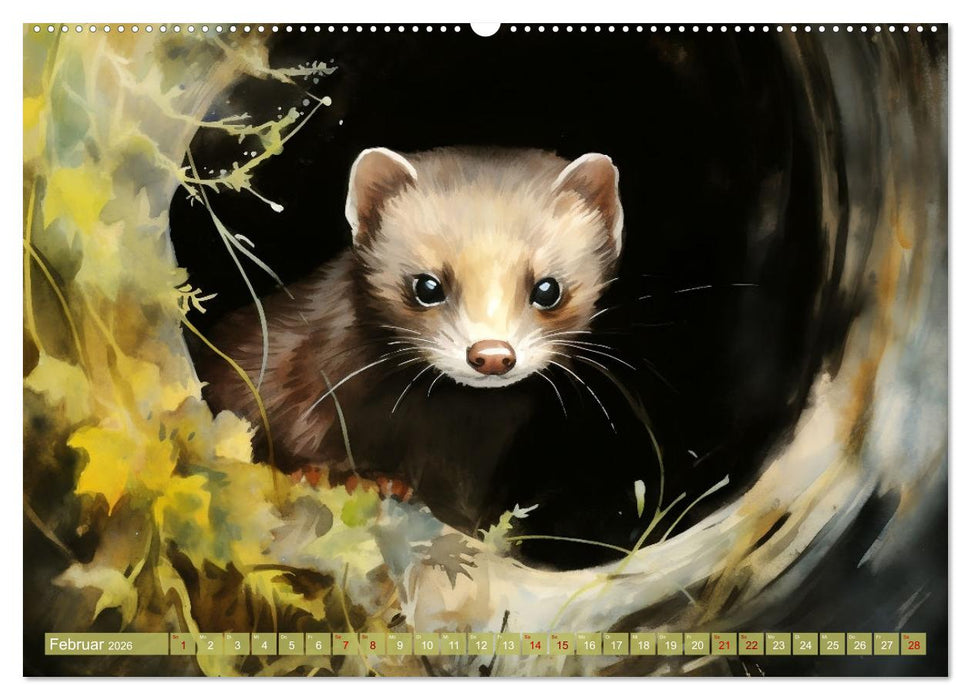 Im Schutz der Dunkelheit (CALVENDO Premium Wandkalender 2026)