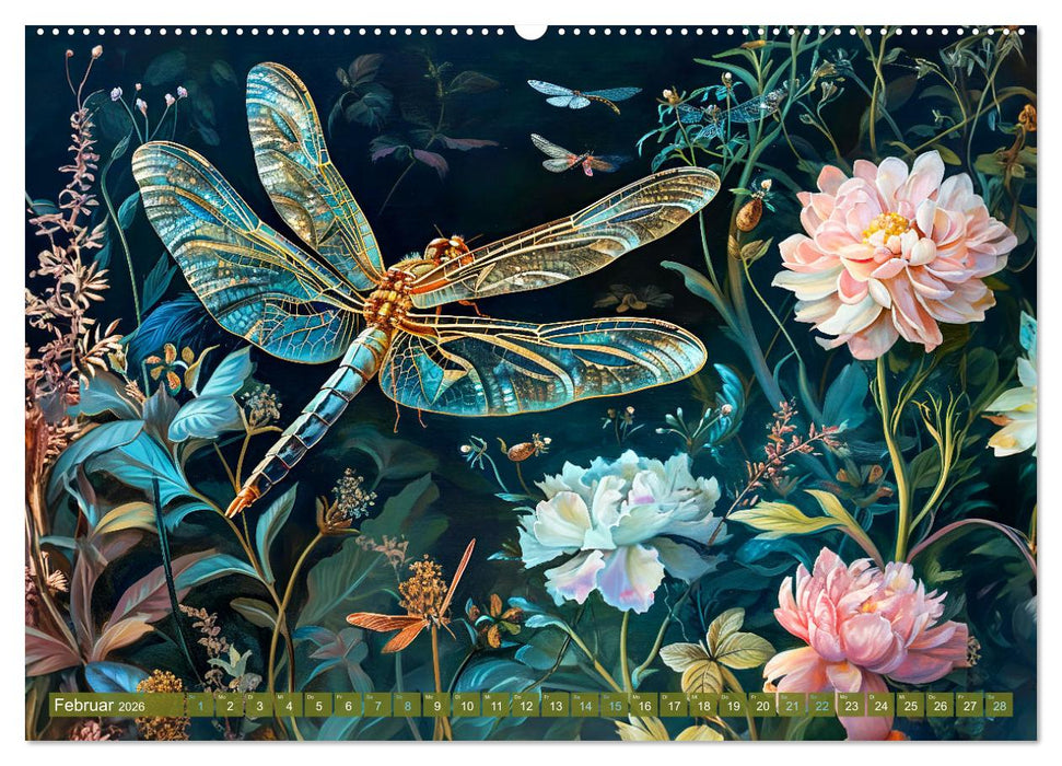 Gartengeflüster - Tierische Besucher in der Blütenfülle (CALVENDO Wandkalender 2026)