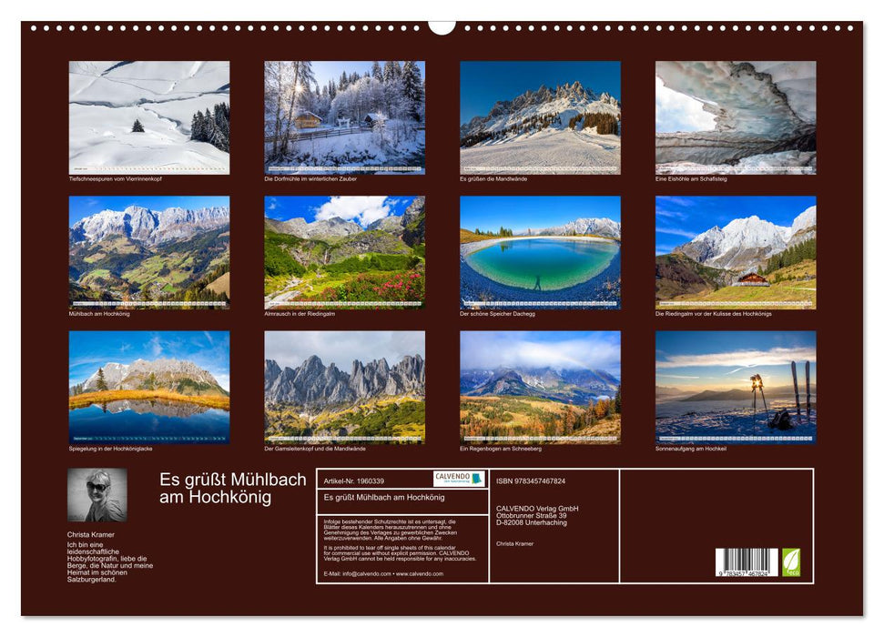 Es grüßt Mühlbach am Hochkönig (CALVENDO Wandkalender 2026)